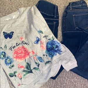*BUNDLE* 2 jeans and 1 sweater